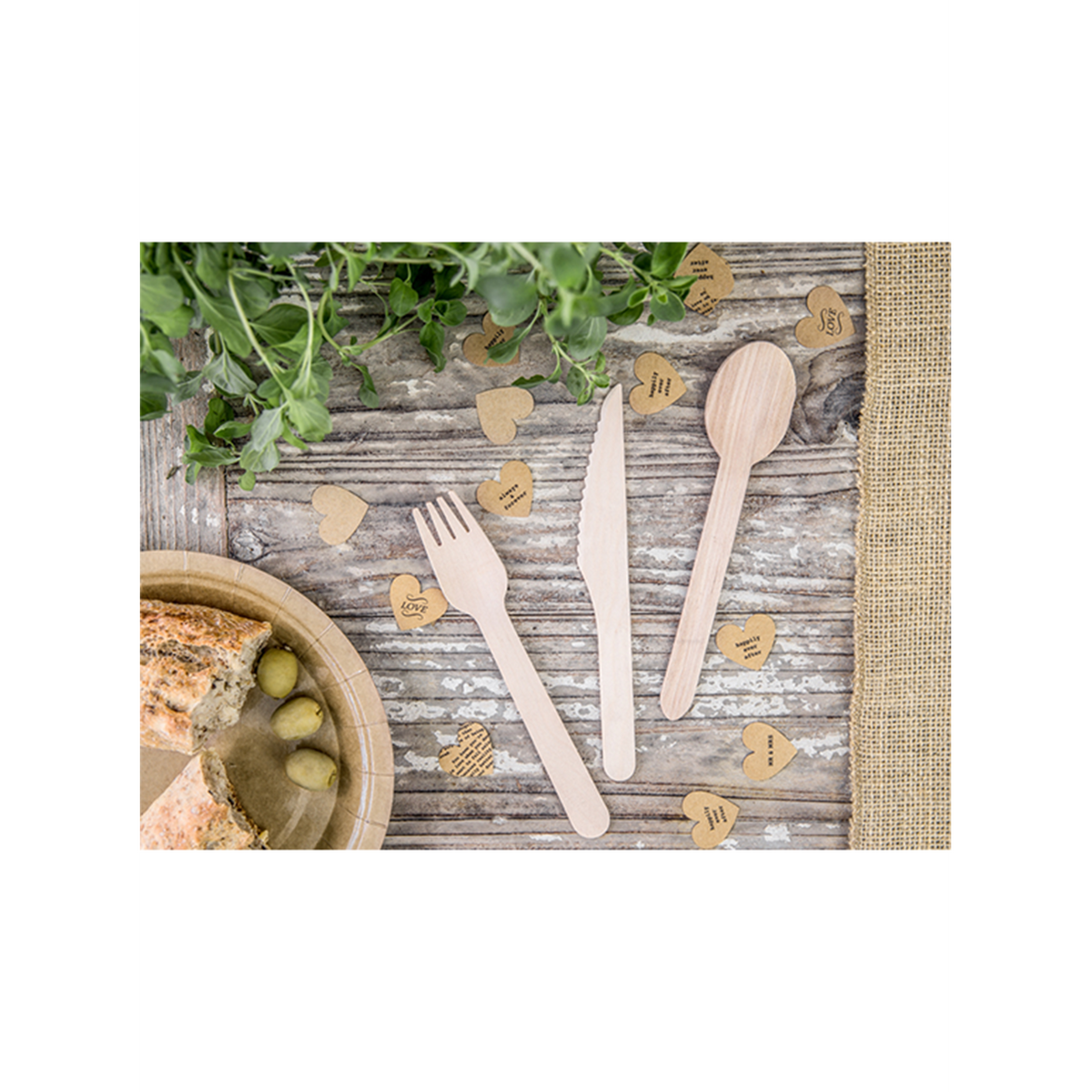 Holzbesteck - 18er Set - Classic