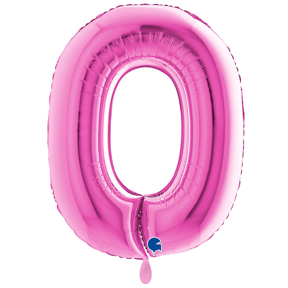 1 Balloon XXL - Number 0 - Fuxia