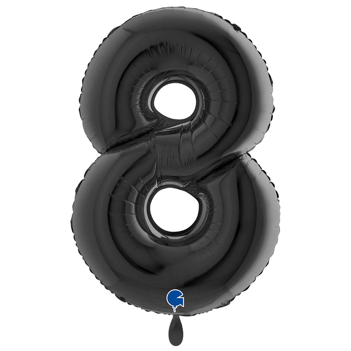 1 Balloon XXL - Number 8 - Black