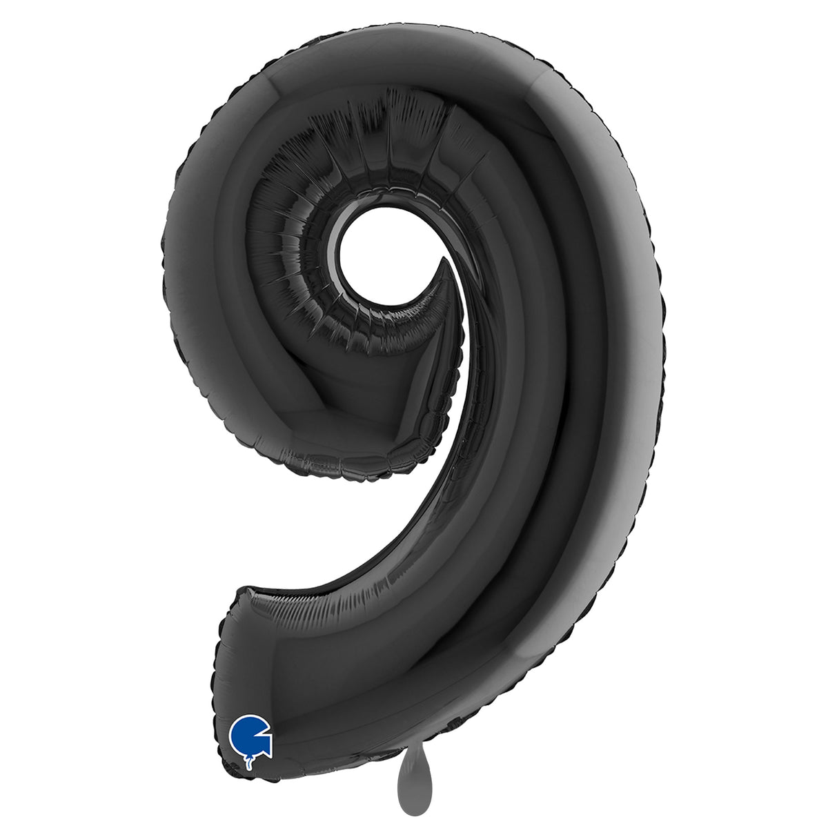 1 Balloon XXL - Number 9 - Black