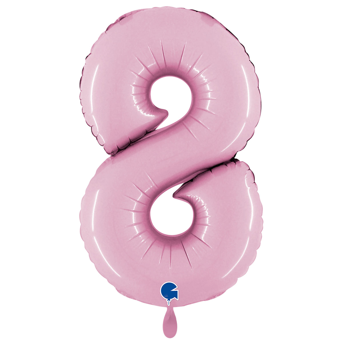 1 Balloon XXL - Number 8 - Pastel Pink