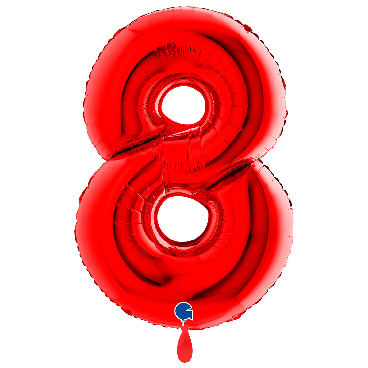 1 Balloon XXL - Number 8 - Red