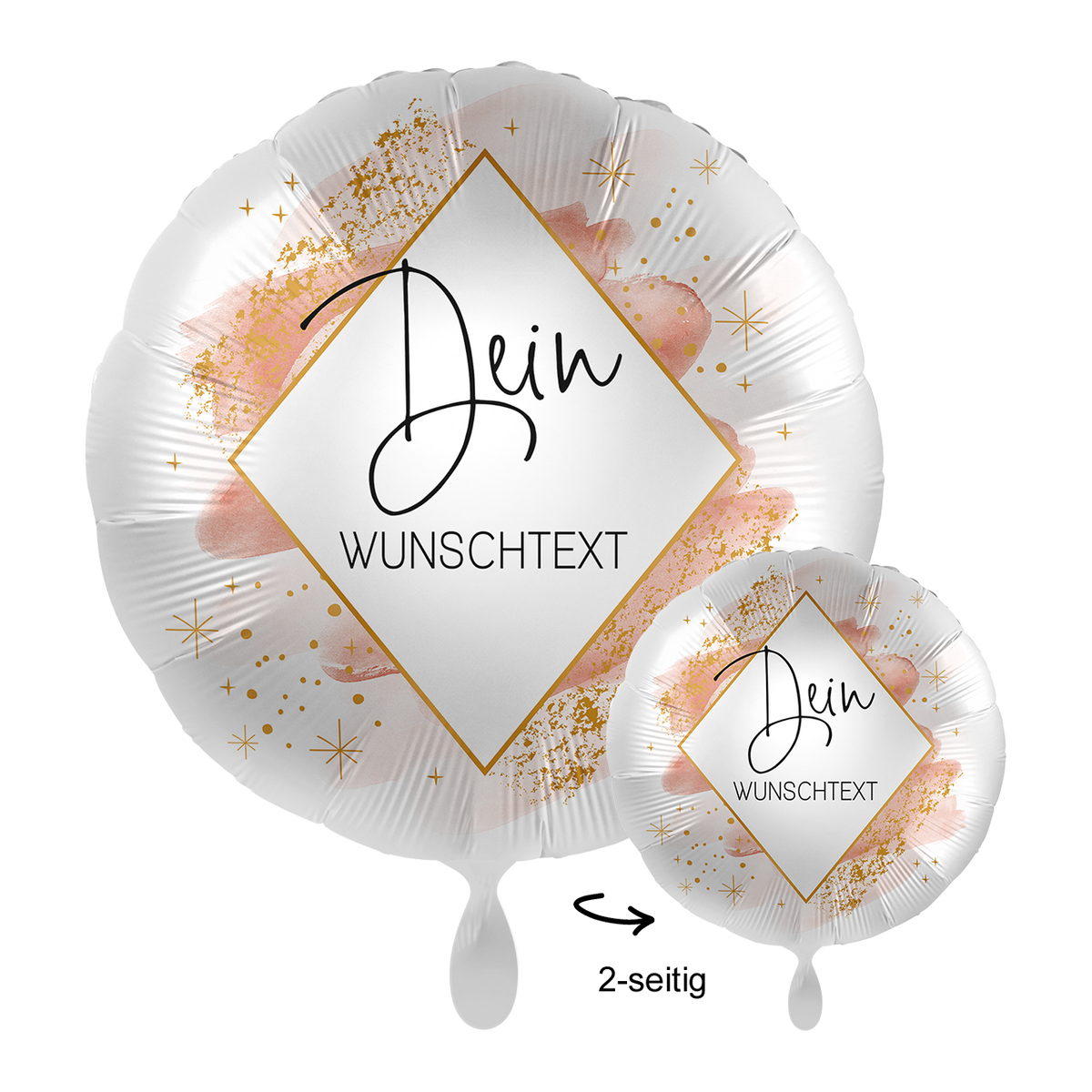 1 Ballon mit Text - Birthday Smooth Watercolour