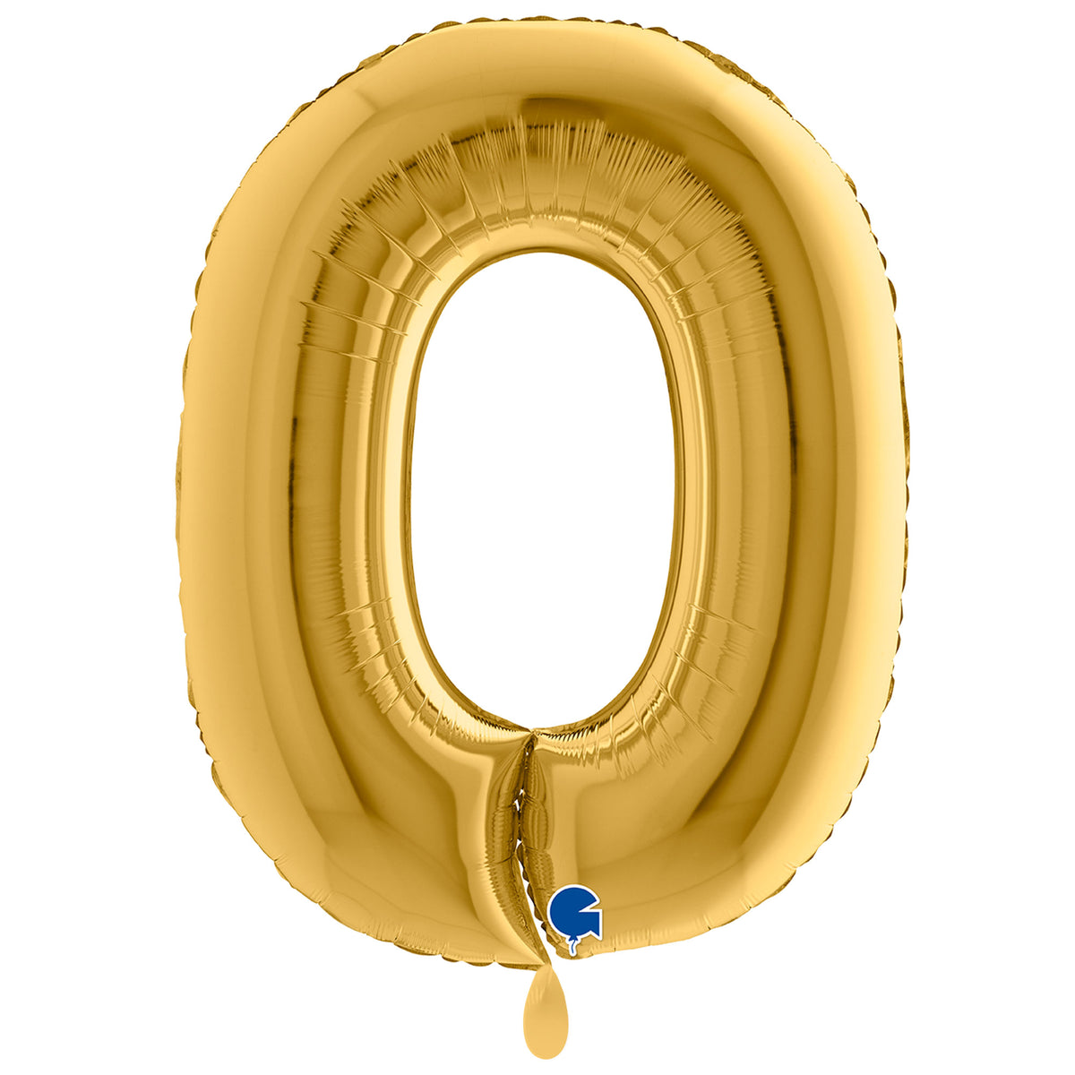 1 Balloon XXL - Number 0 - Gold
