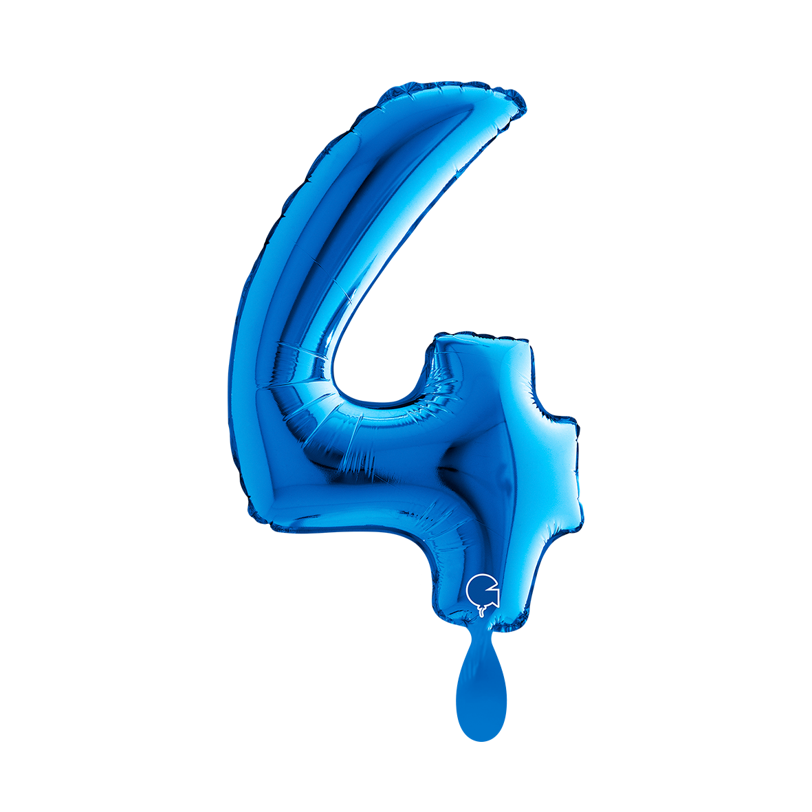 1 Balloon XS - Number 4 - Blue