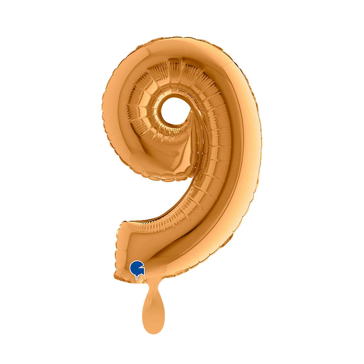 1 Balloon XS - Number 9 - Gold