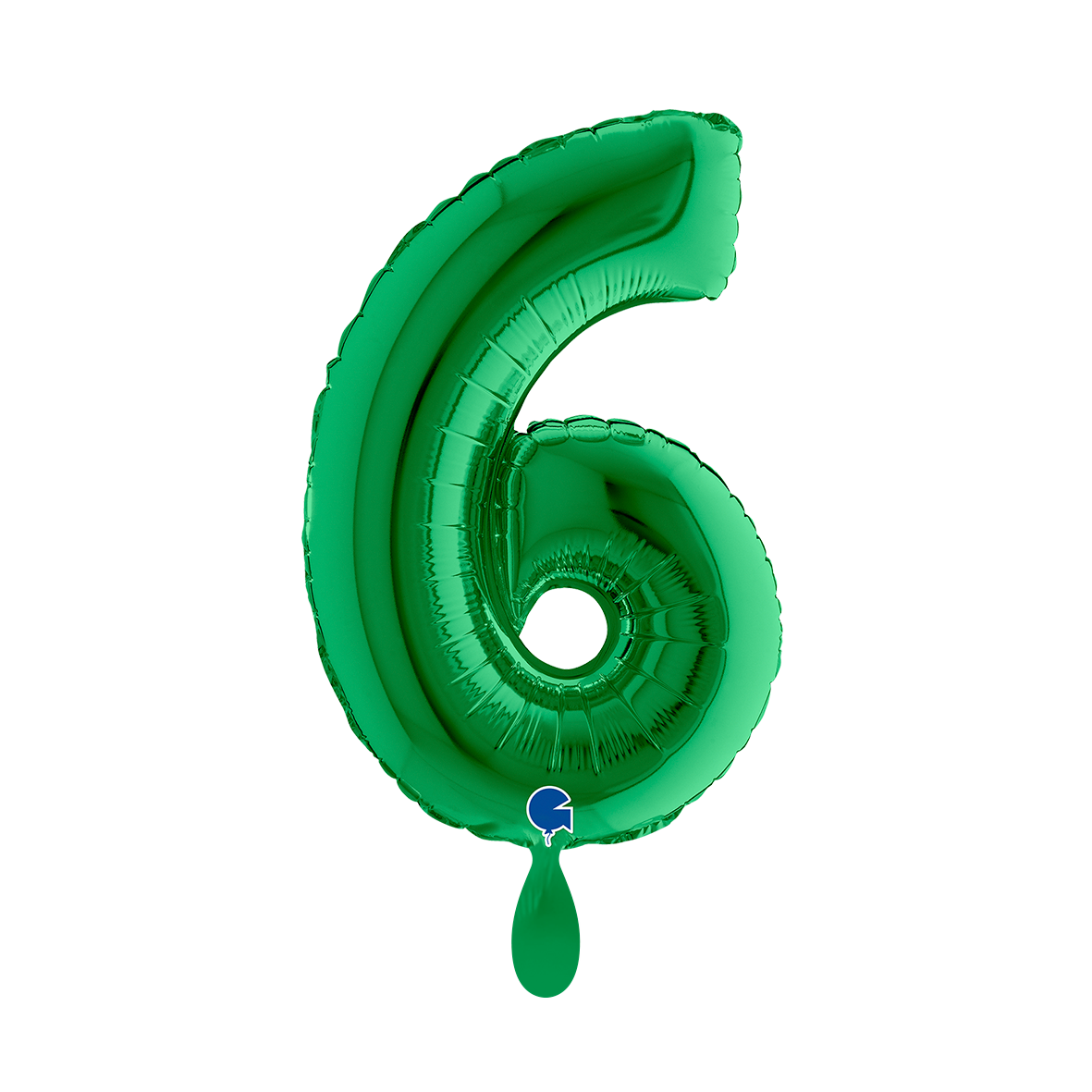 1 Balloon XS - Number 6 - Green