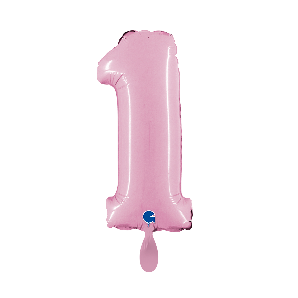 1 Balloon XS - Number 1 - Pastel Pink