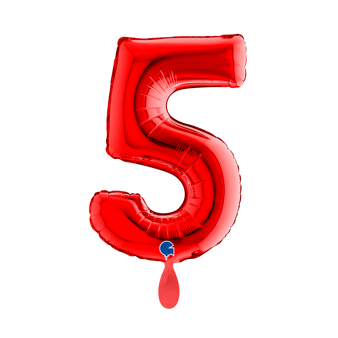 1 Balloon XS - Number 5 - Red