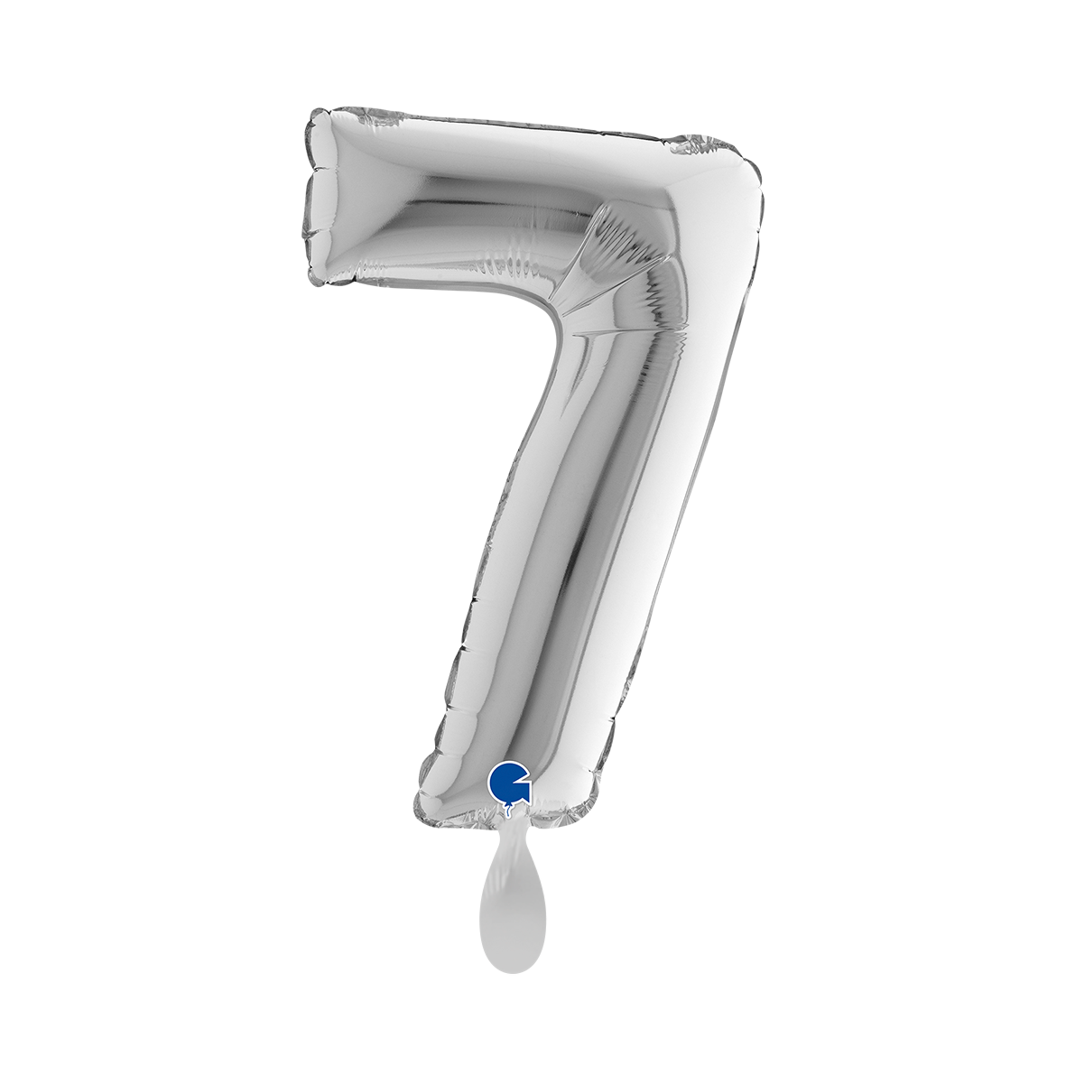 1 Balloon XS - Number 7 - Silver