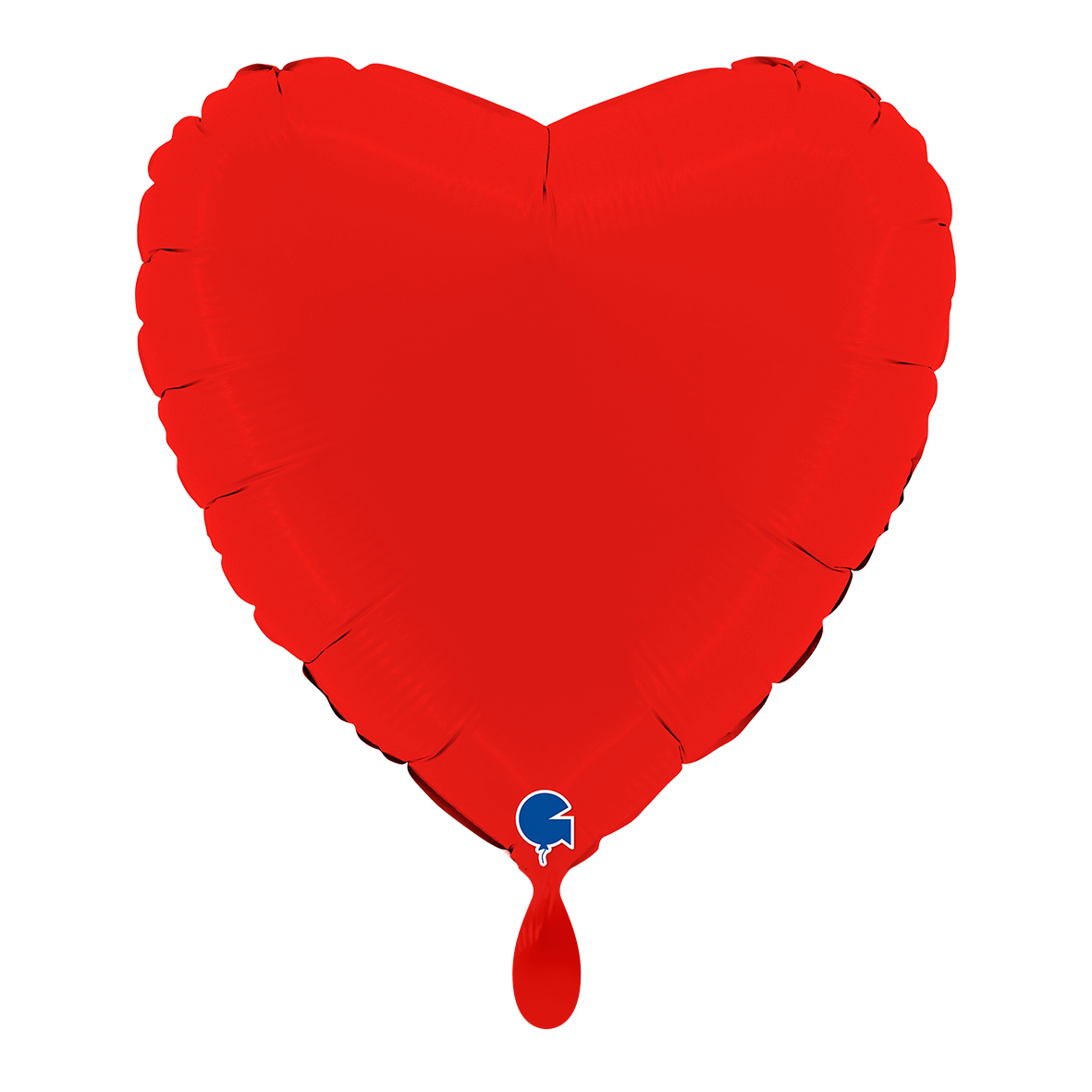 1 Balloon - Heart - Matte Red