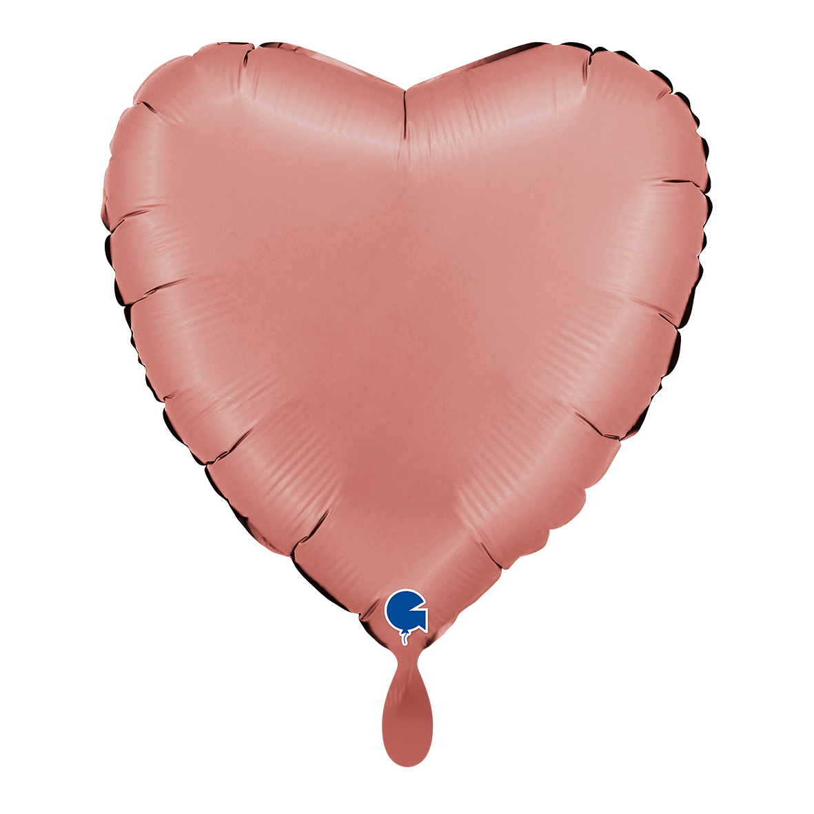 1 Balloon - Heart - Satin Rose Gold
