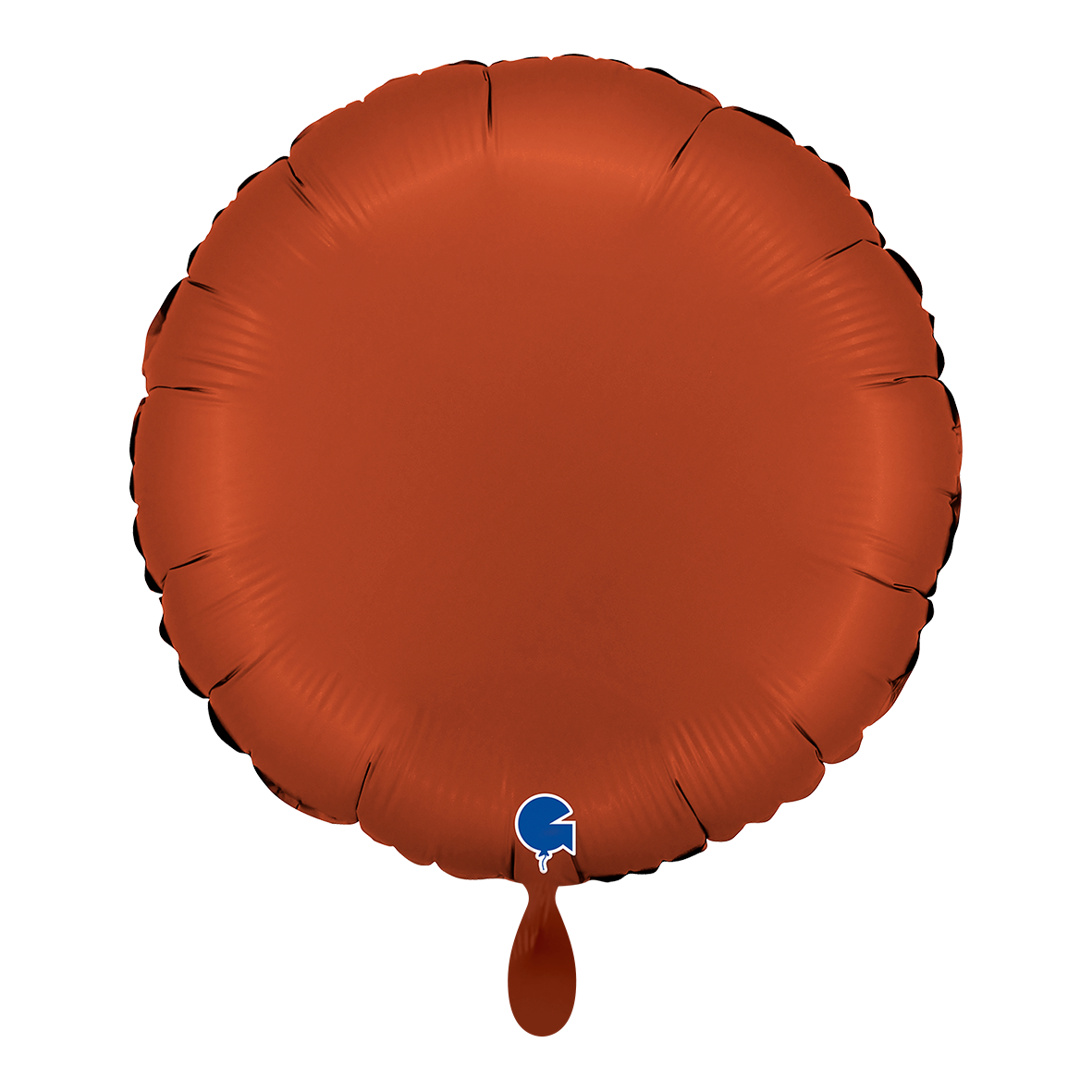 1 Balloon - Round - Satin Brick Red