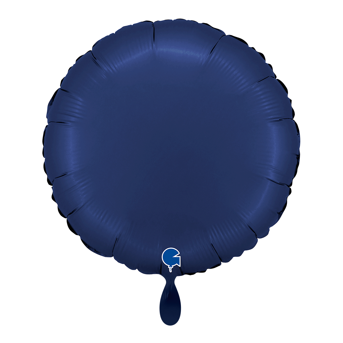 1 Balloon - Round - Satin Blue Navy