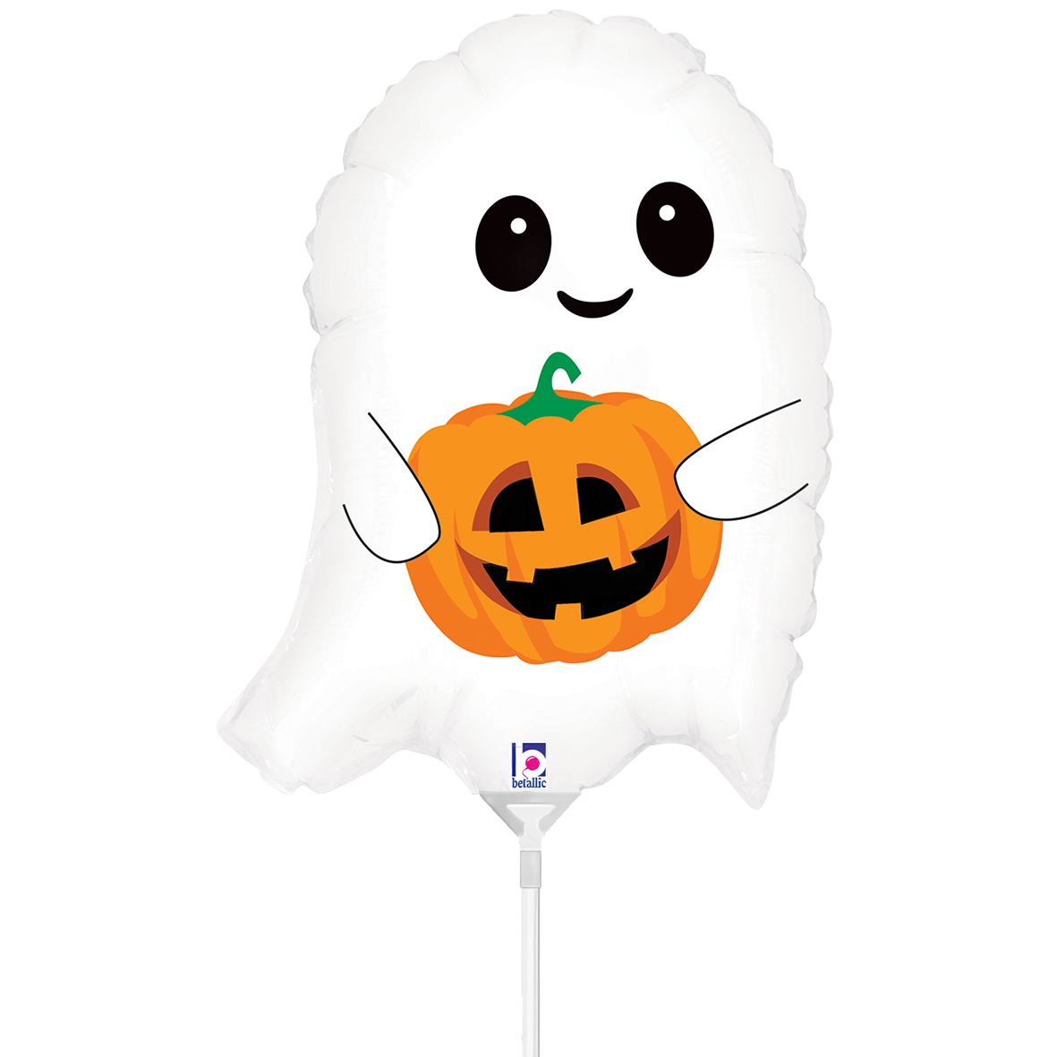10 Miniballoons Airfilled - Cute Lil' Ghost (Unverpackt)