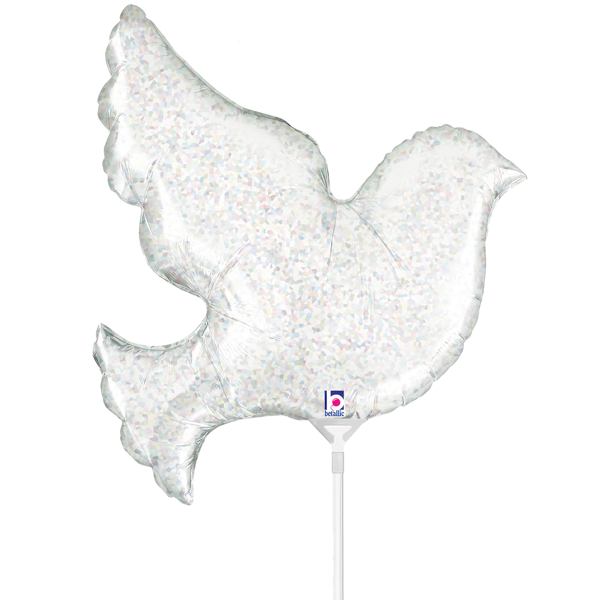 10 Miniballoons Airfilled - Pearl White Dove (Unverpackt)