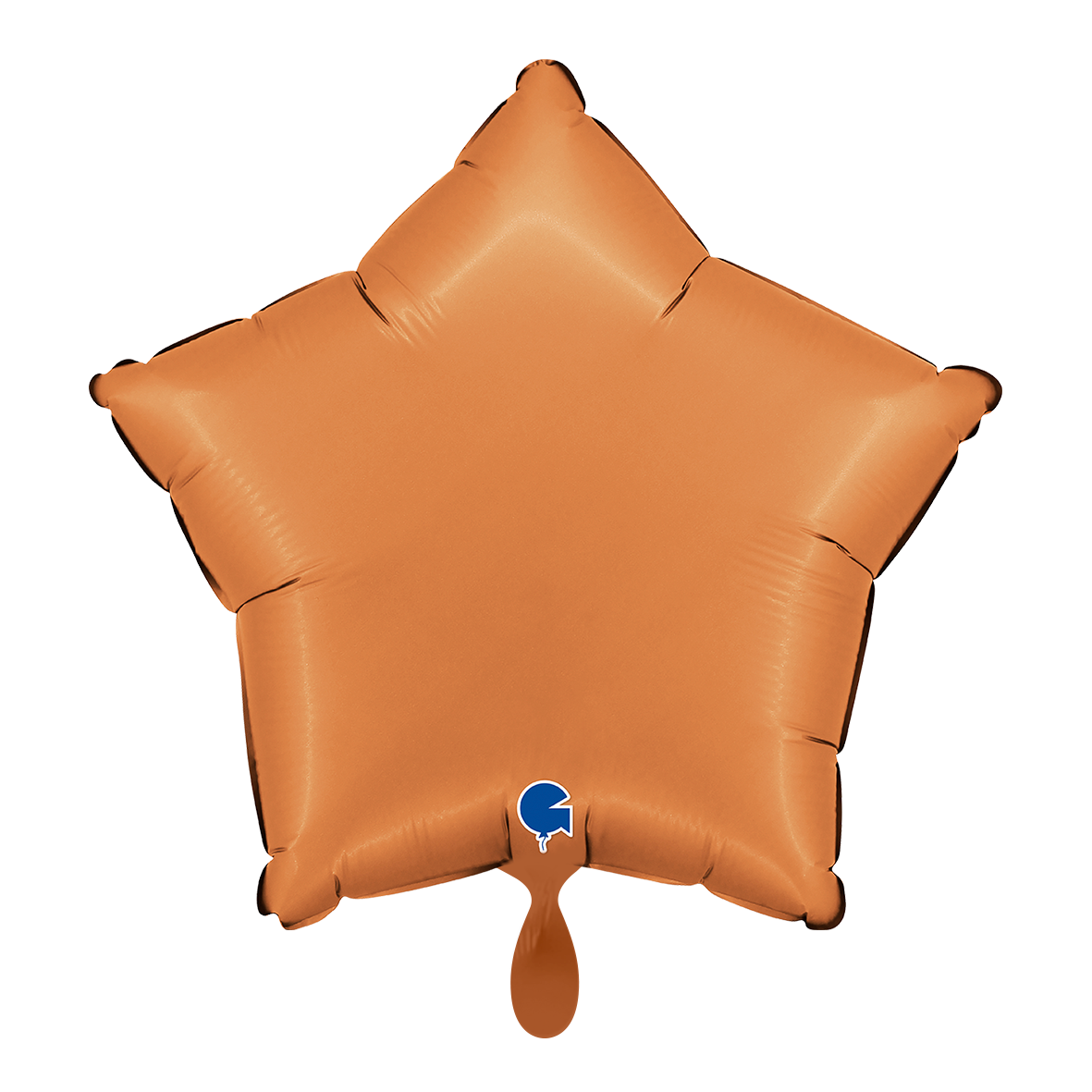 1 Balloon - Star - Satin Caramel