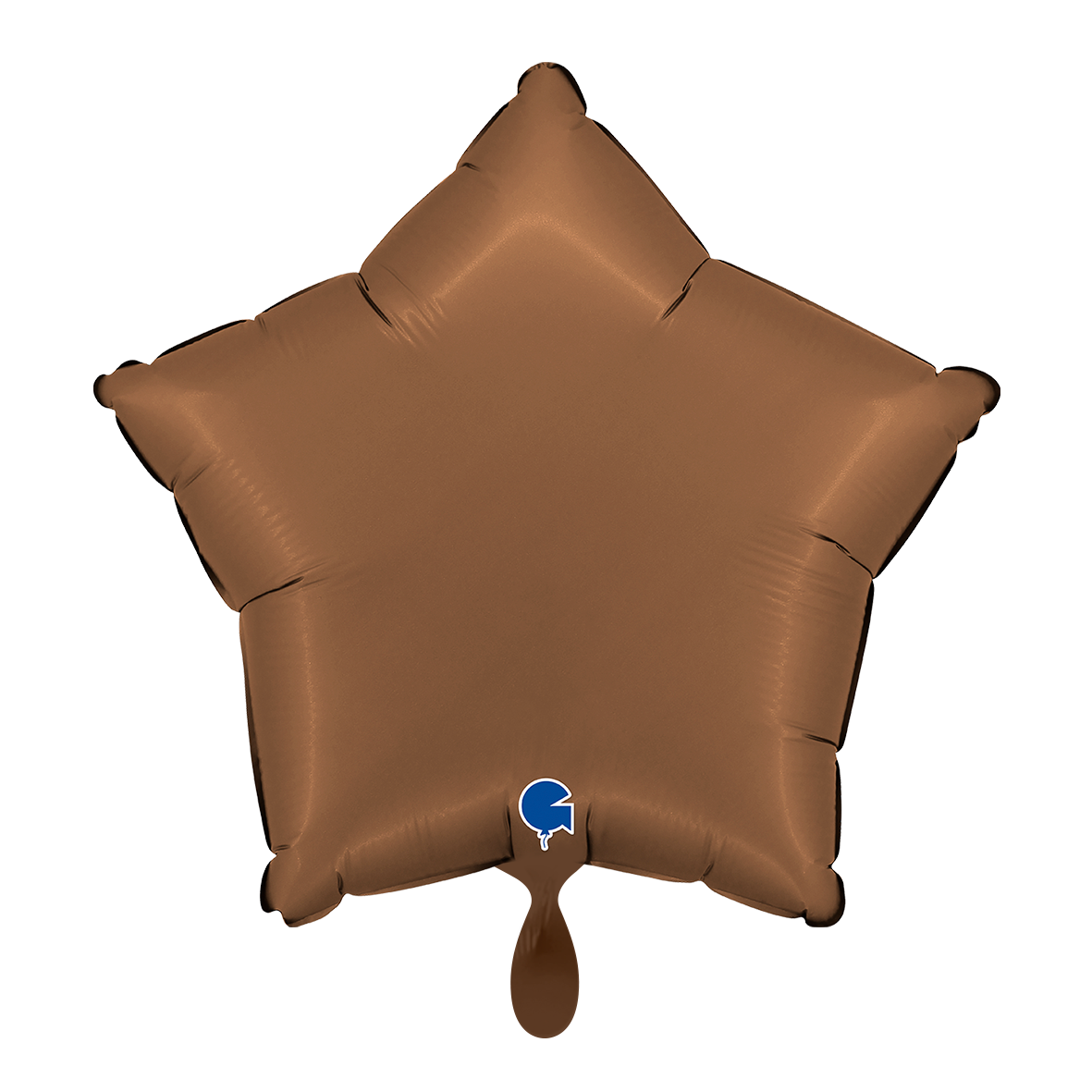 1 Balloon - Star - Satin Chocolate