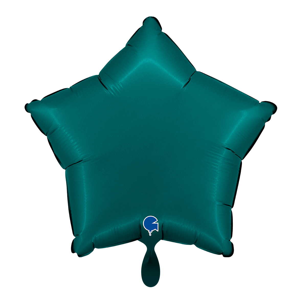 1 Balloon - Star - Satin Emerald Green
