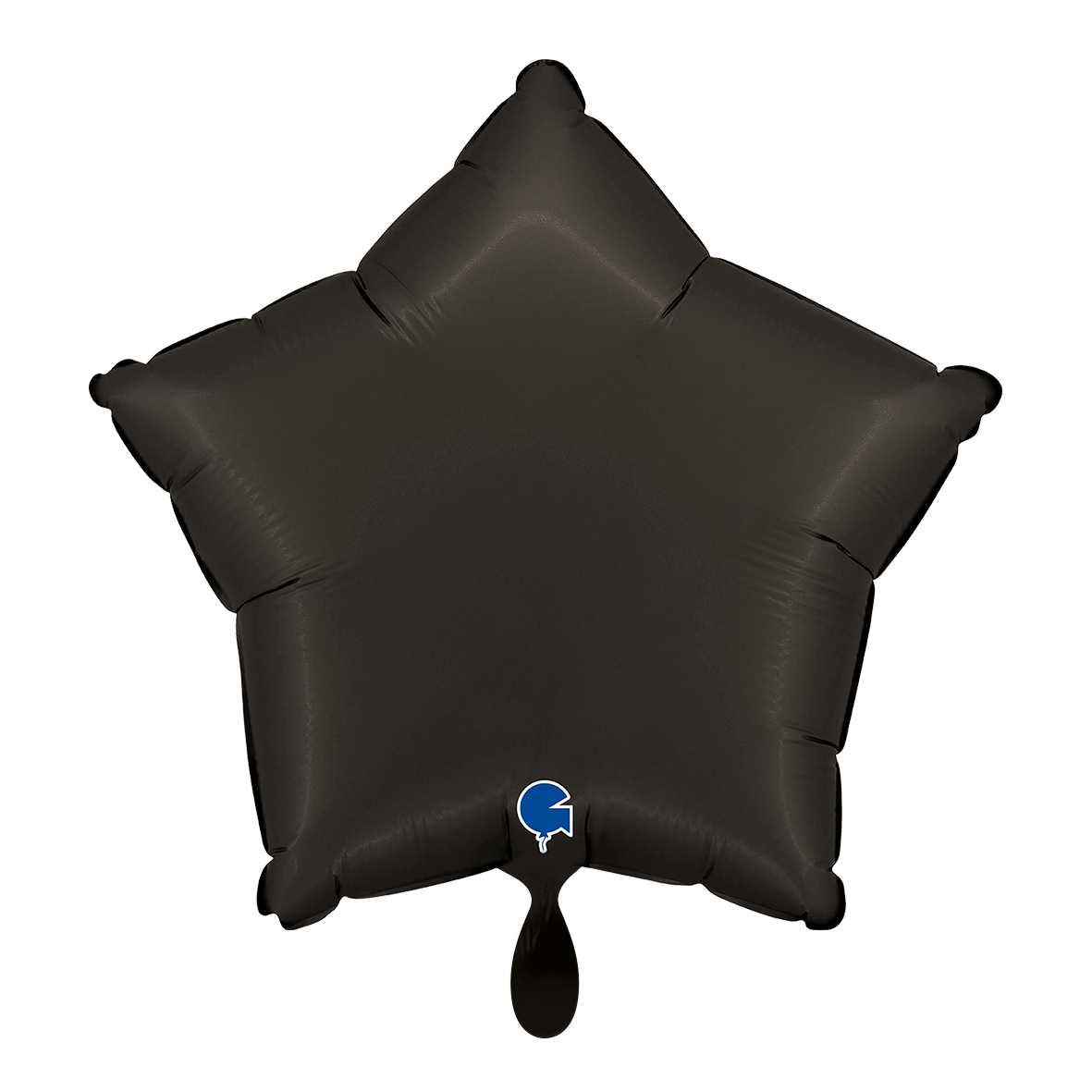 1 Balloon - Star - Satin Fumé Black
