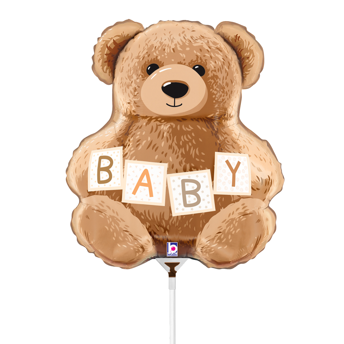 10 Miniballoons Airfilled - Baby Teddy Bear (Unverpackt)