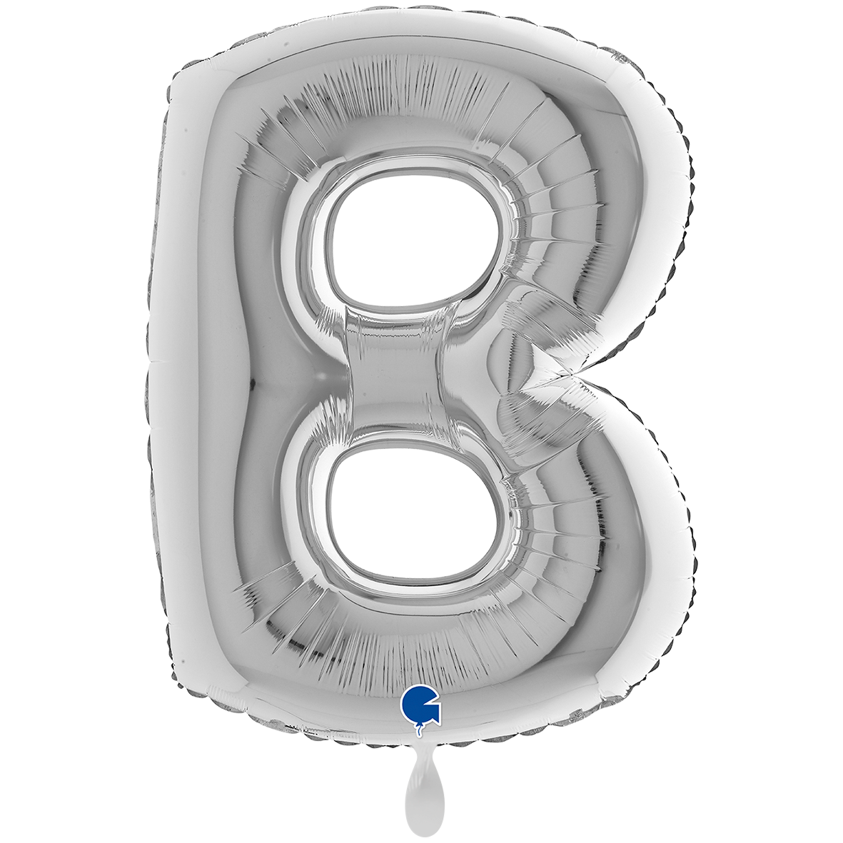 1 Balloon XXL - Letter B - Silver