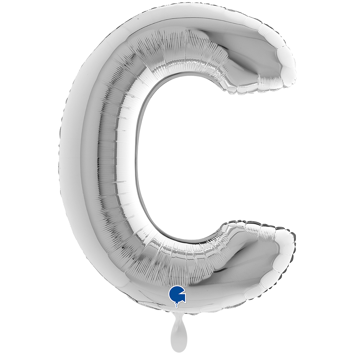 1 Balloon XXL - Letter C - Silver