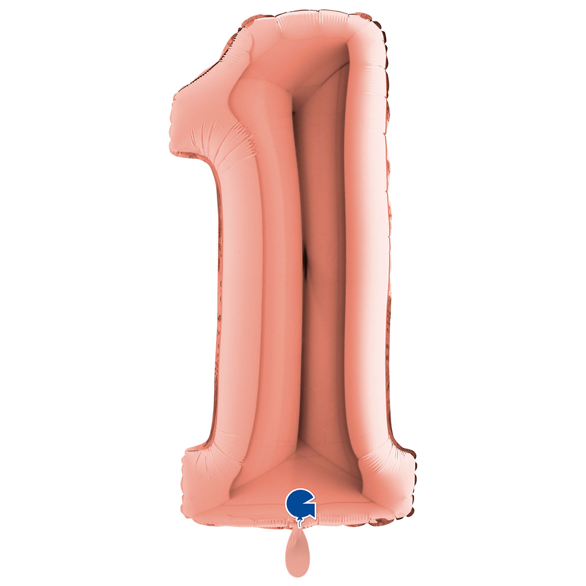 1 Balloon XXL - Number 1 - Rose Gold