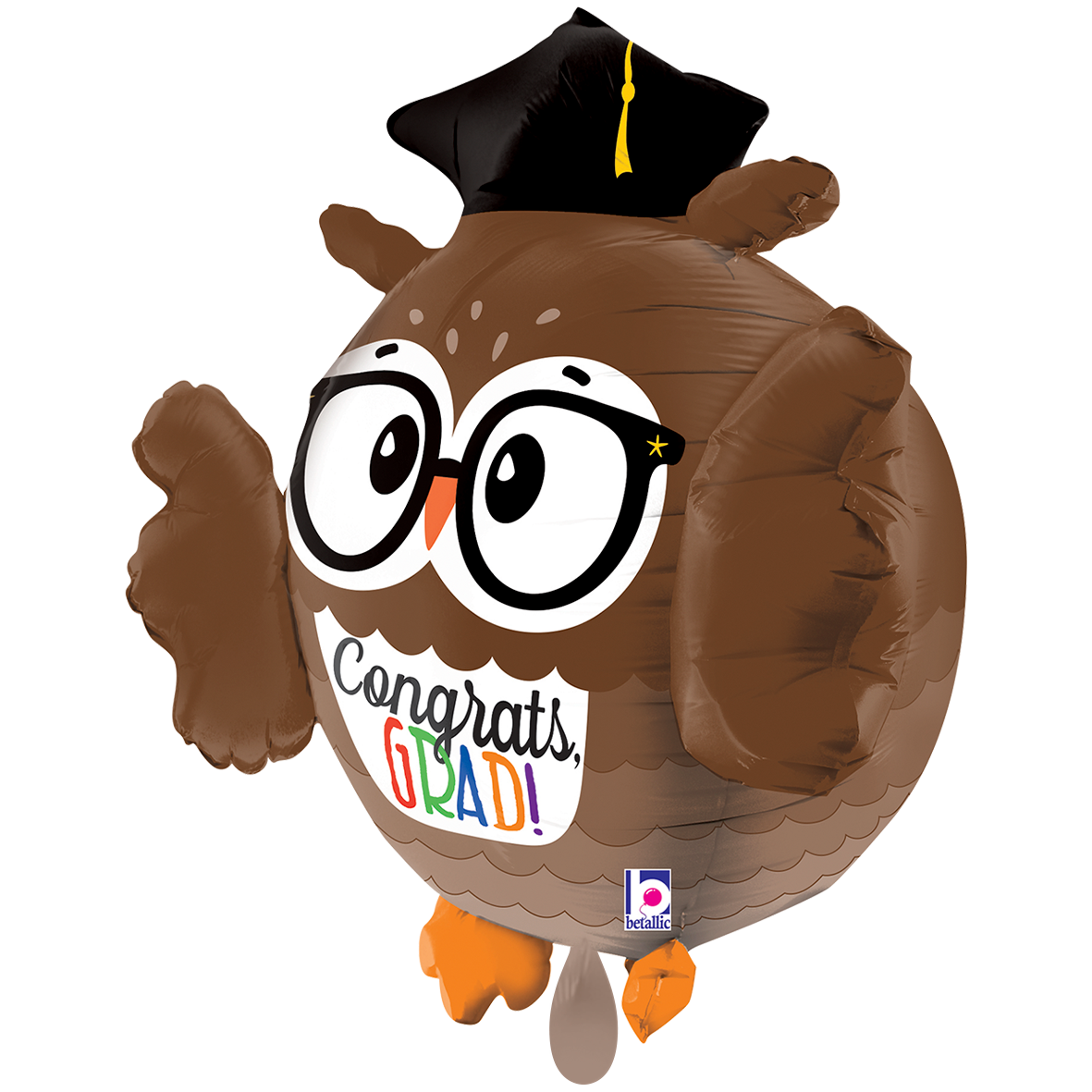 1 Balloon XXL - Dimensionals Grad Owl