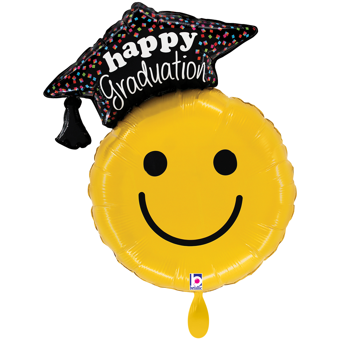 1 Balloon XXL - Graduation Smiley