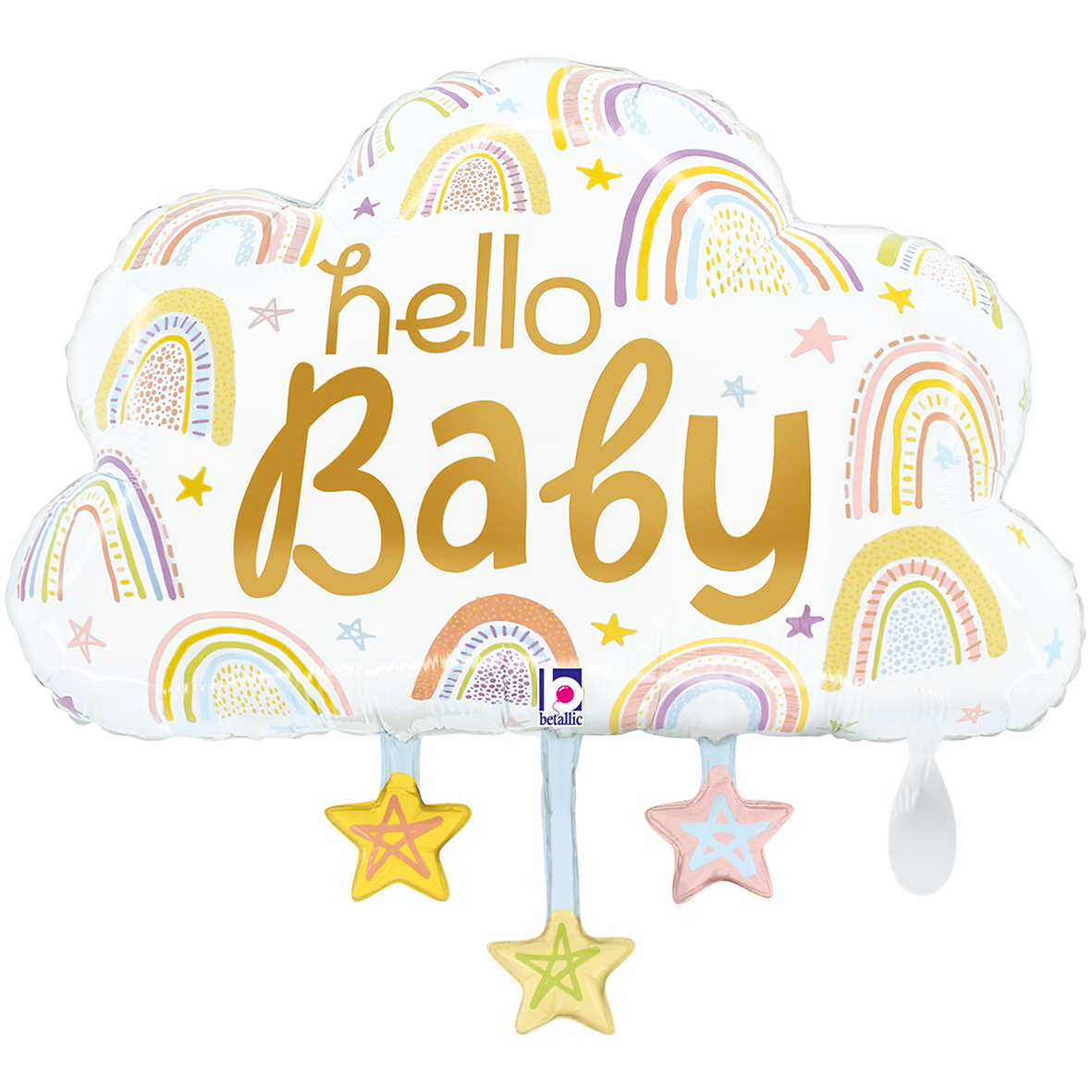 1 Balloon XXL - Hello Baby Cloud