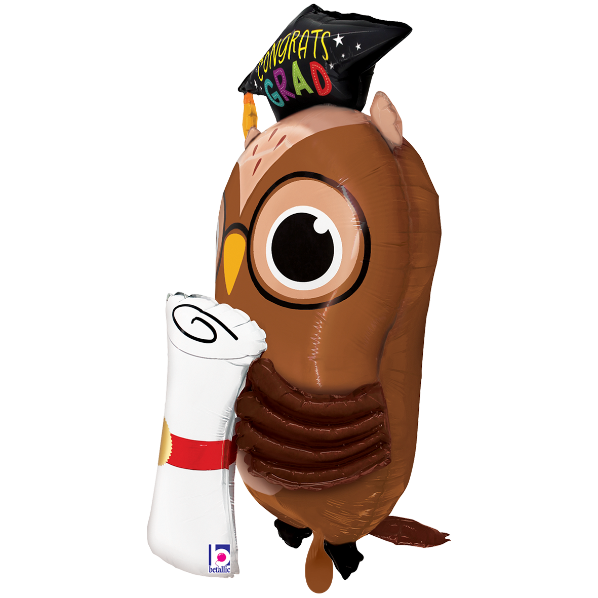 1 Balloon XXL - Grad Owl Diploma