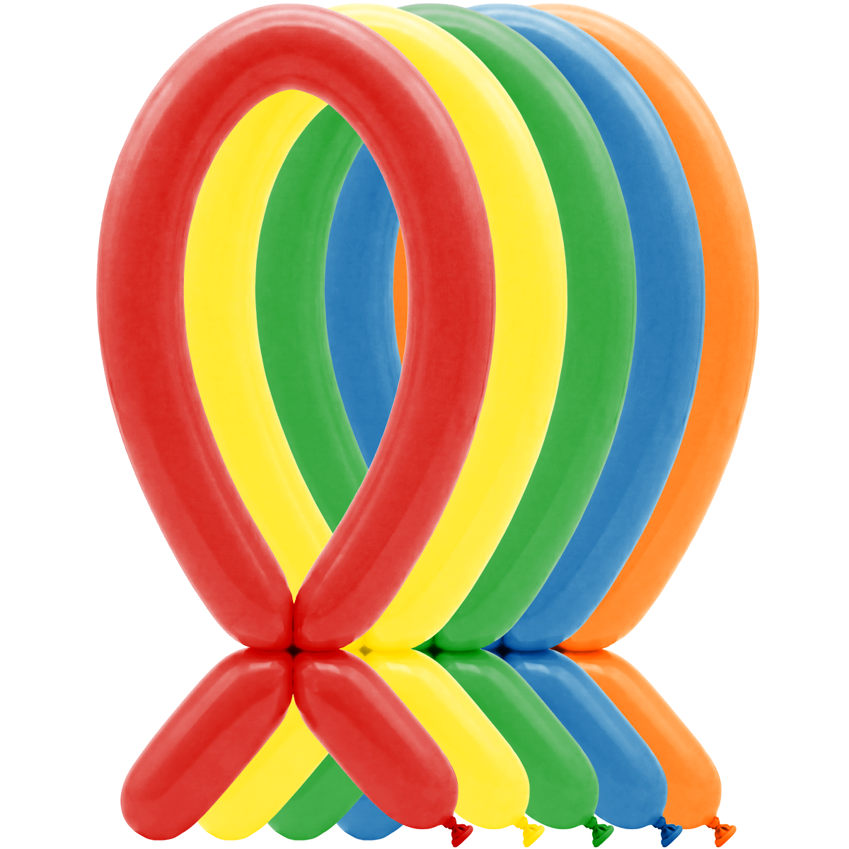 100 Modelling Balloons - 5x152cm - Fashion Assortment