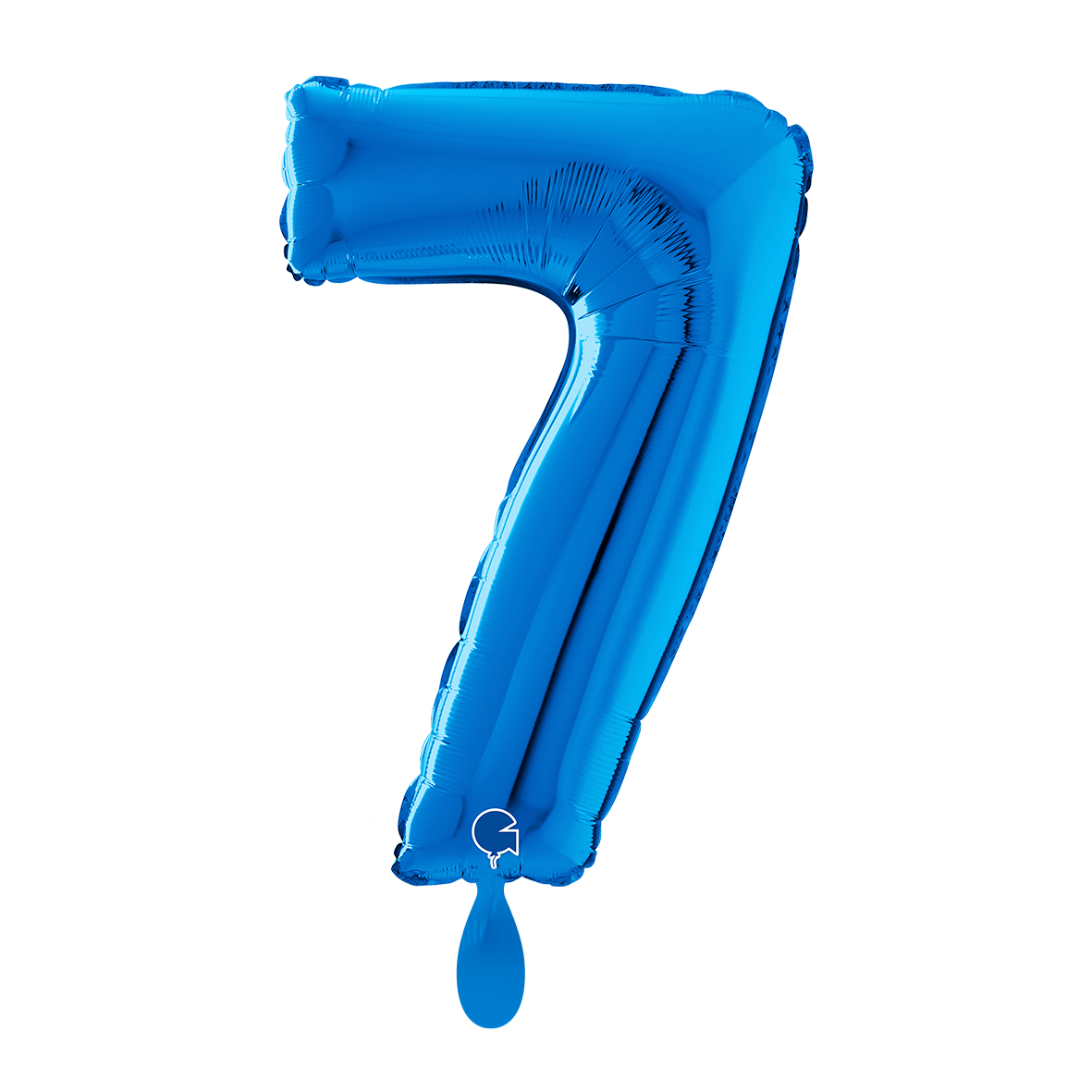 1 Balloon XL - Number 7 - Blue