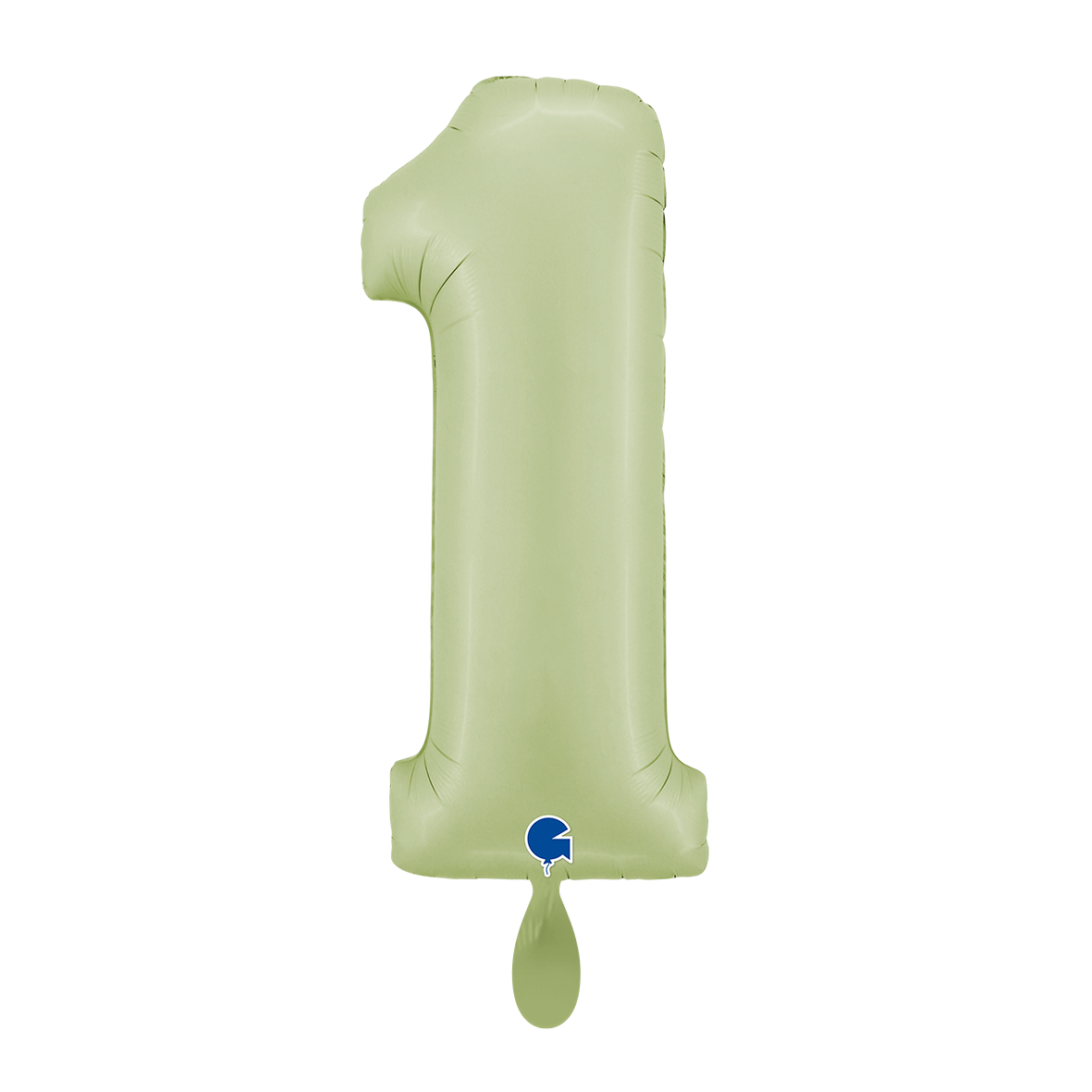 1 Balloon XL - Number 1 - Satin Olive Green