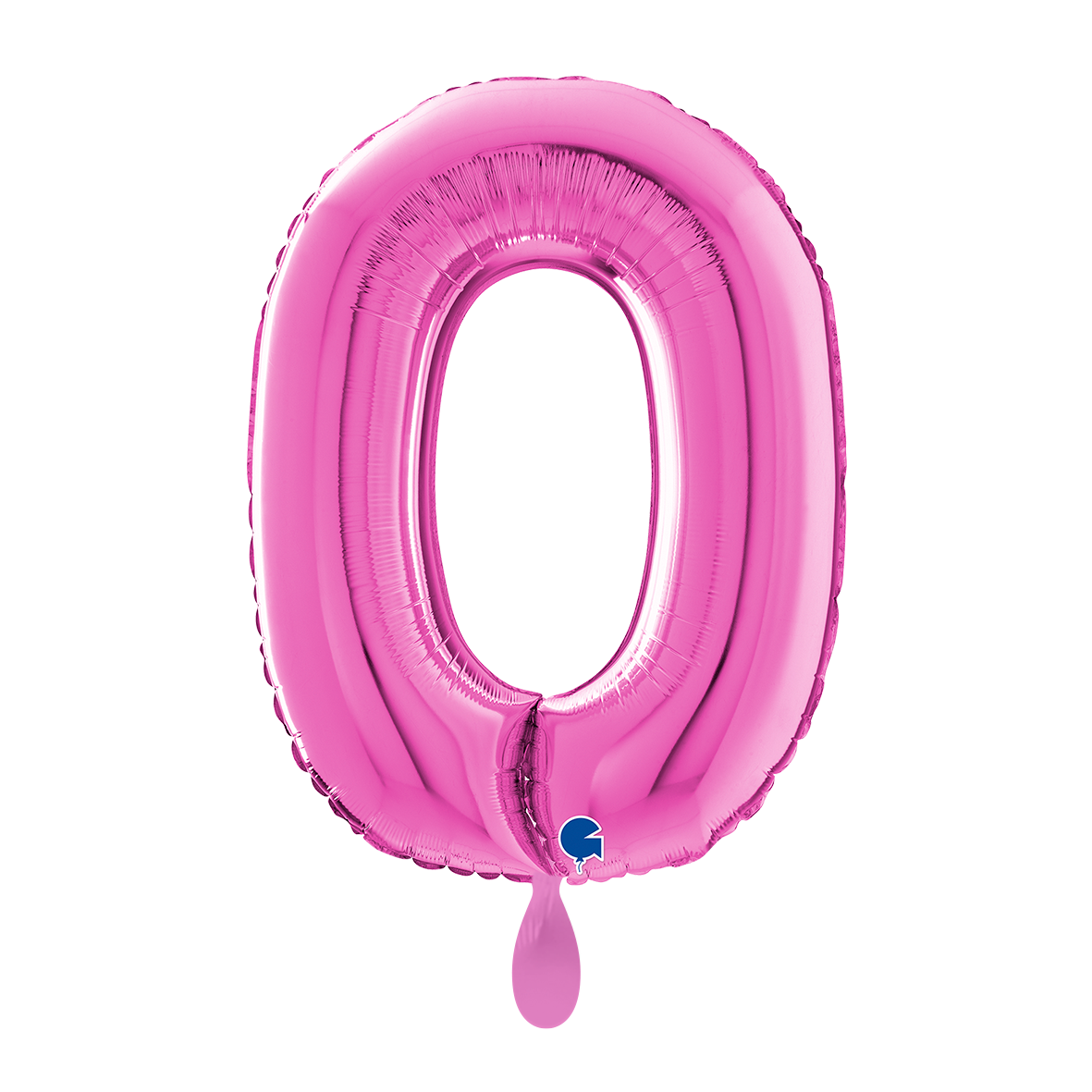 1 Balloon XL - Number 0 - Fuxia