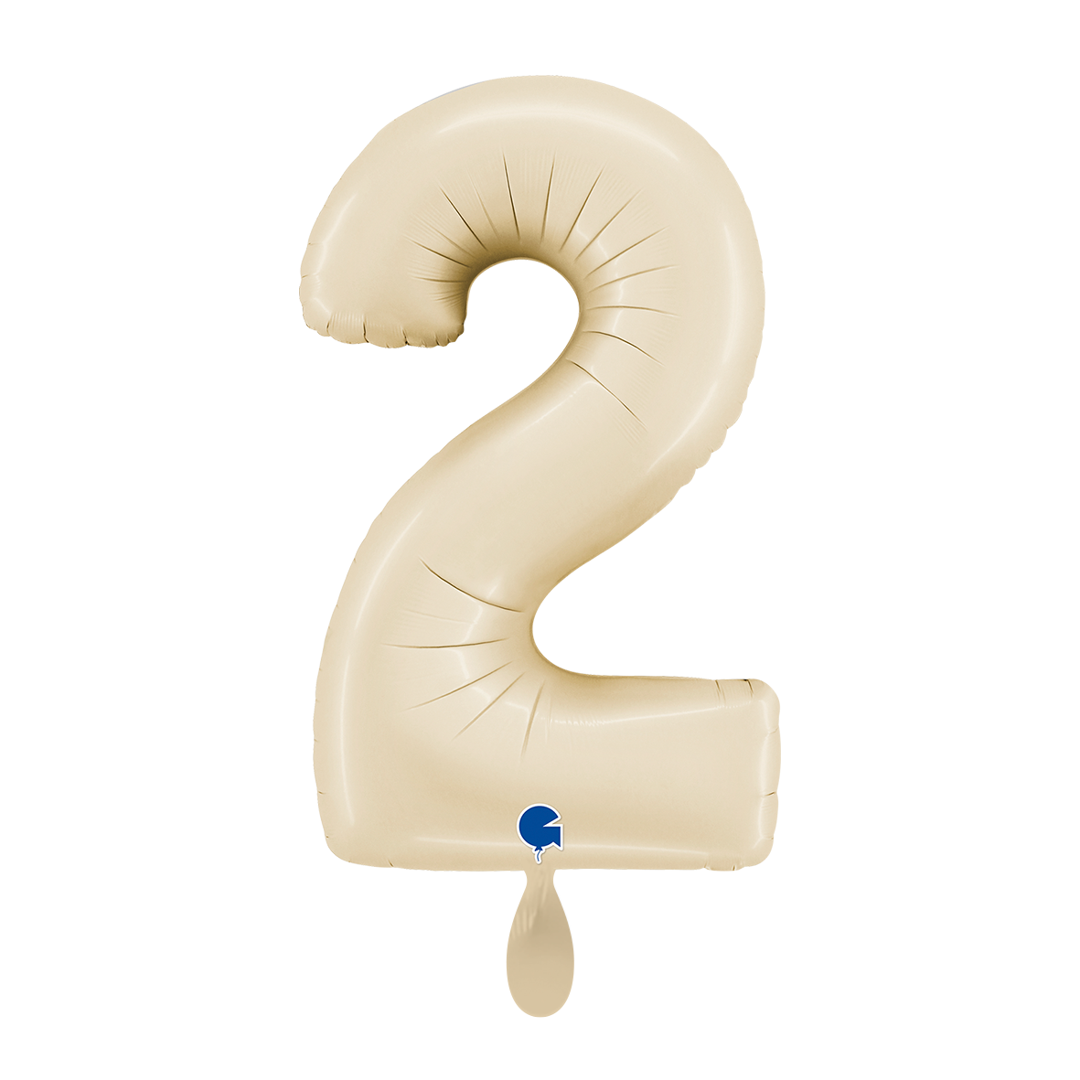 1 Balloon XL - Number 2 - Satin Cream