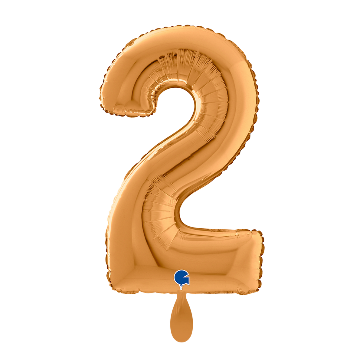 1 Balloon XL - Number 2 - Gold