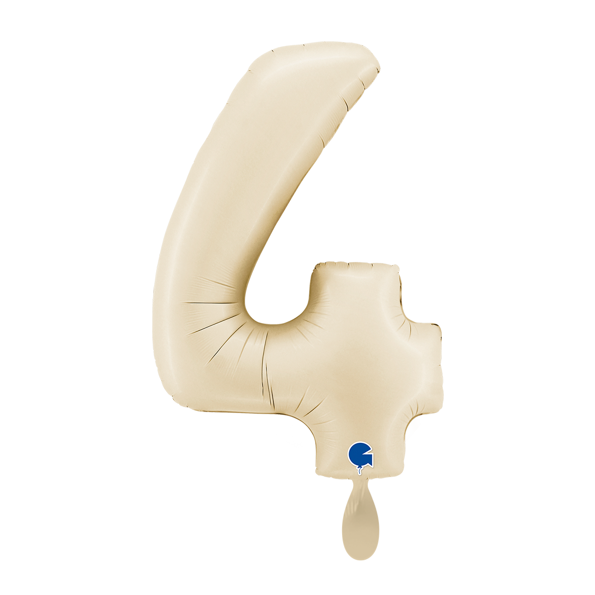 1 Balloon XL - Number 4 - Satin Cream