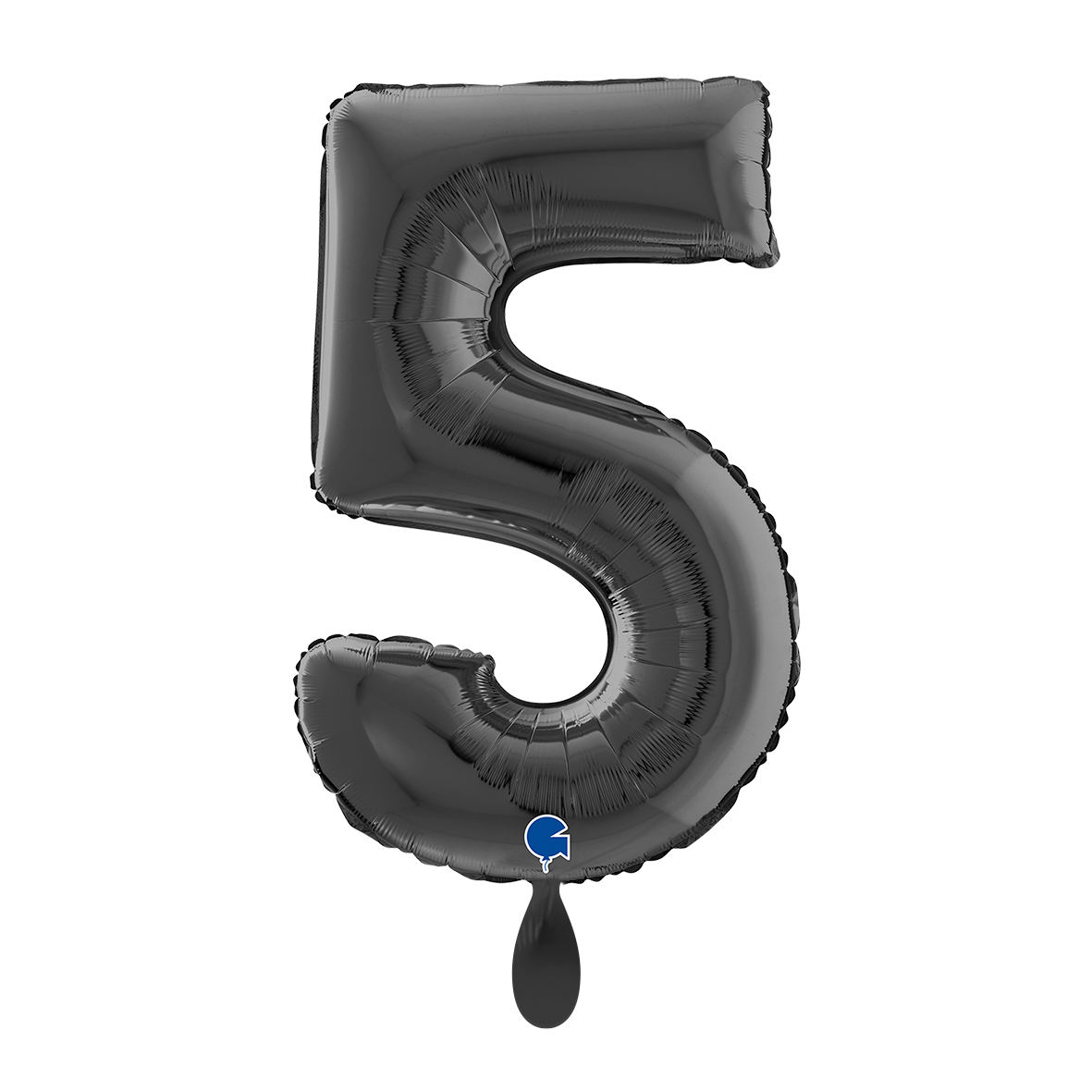 1 Balloon XL - Number 5 - Black