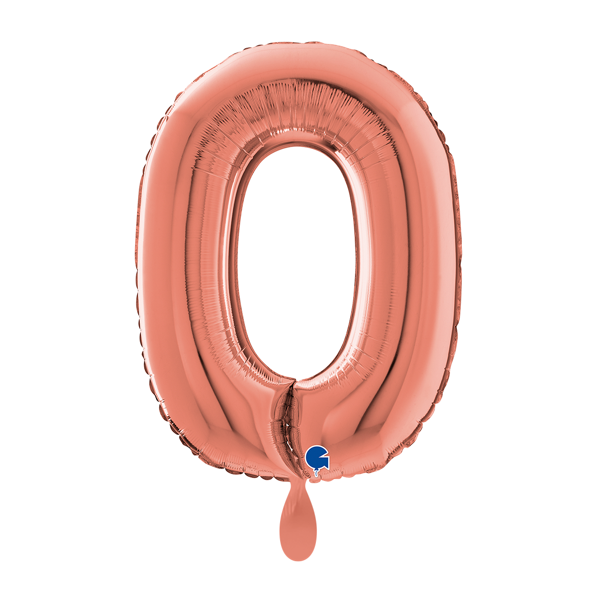 1 Balloon XL - Number 0 - Rose Gold