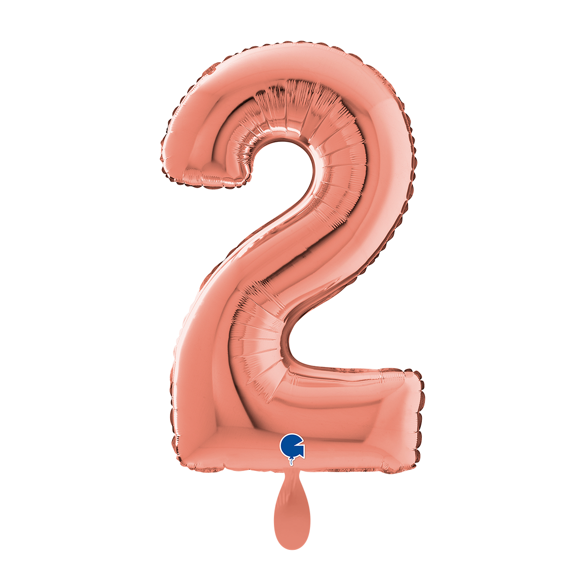 1 Balloon XL - Number 2 - Rose Gold