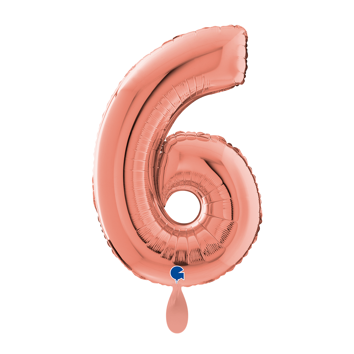 1 Balloon XL - Number 6 - Rose Gold