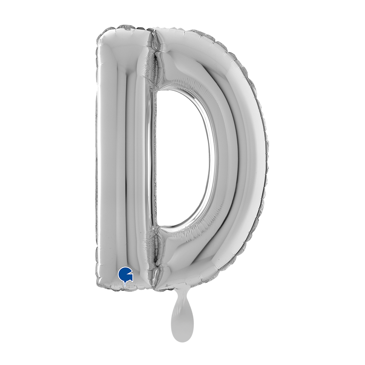 1 Balloon XL - Letter D - Silver
