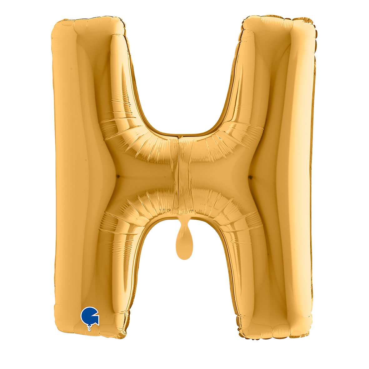 1 Balloon XXL - Letter H - Gold