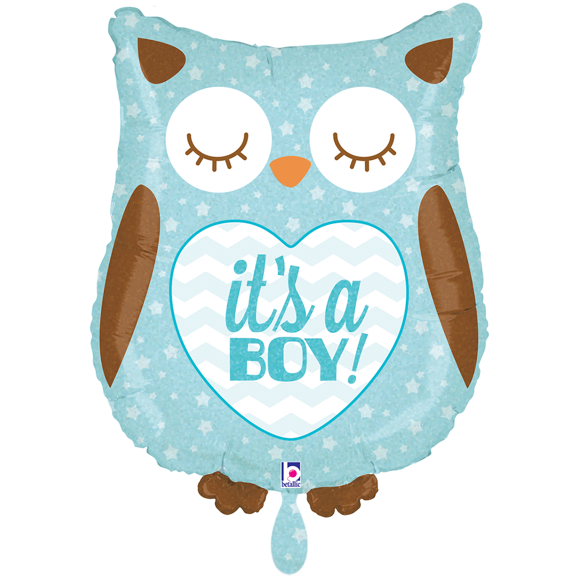 1 Balloon XXL - It's A Boy Baby Owl