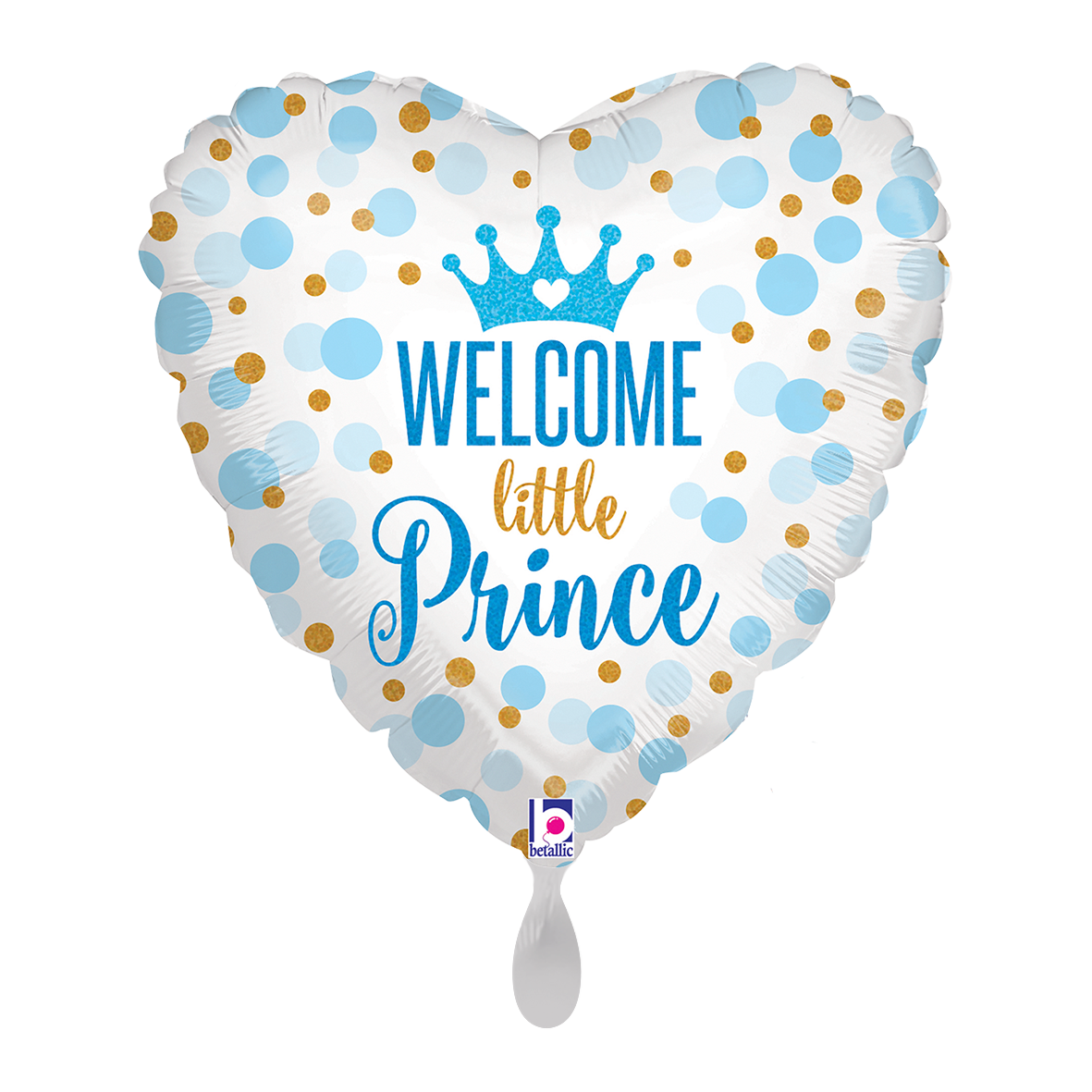 1 Balloon - Glitter Baby Prince