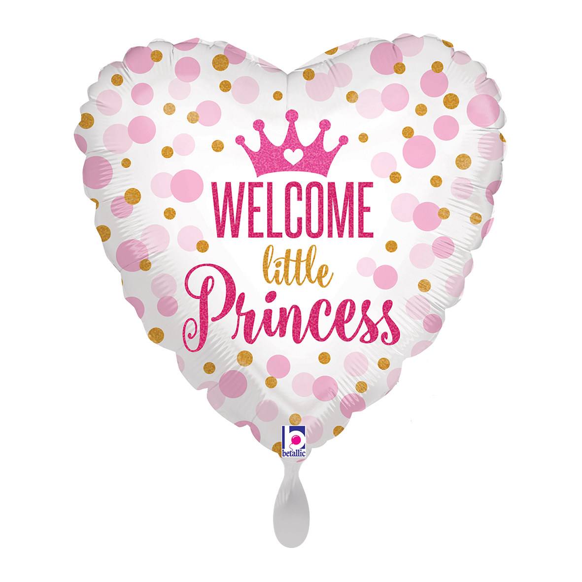 1 Balloon - Glitter Baby Princess