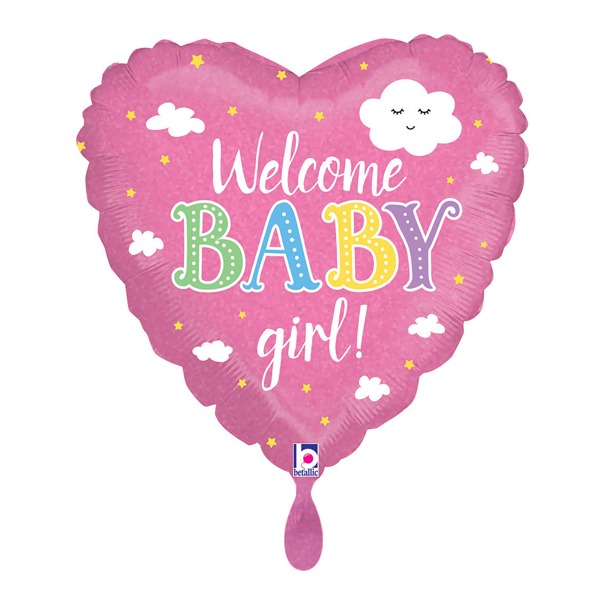 1 Balloon - Welcome Baby Girl
