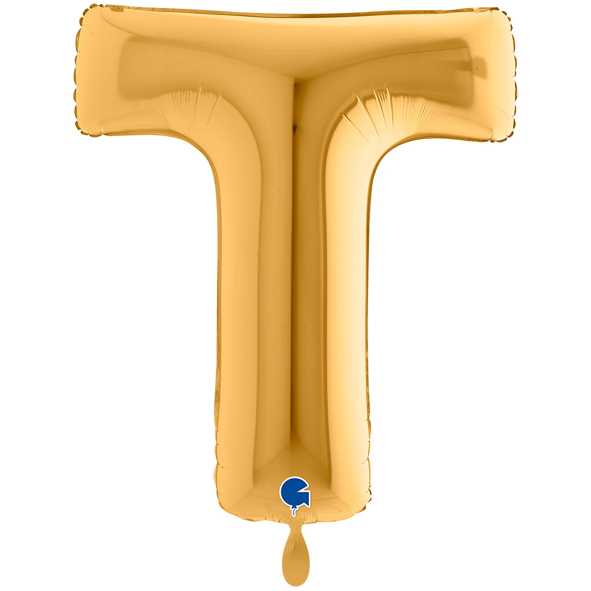 1 Balloon XXL - Letter T - Gold